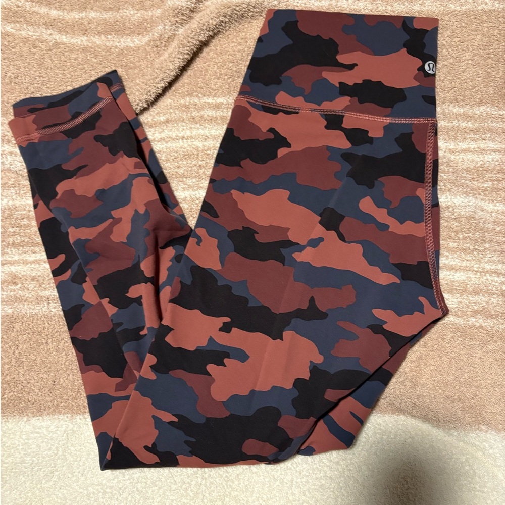 Lululemon Wunder Train Camo Leggings